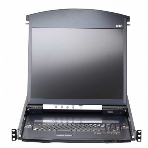 KVM консоль с переключателем ATEN 1L/1R 16p C5 D.Rail LCD KVM over IP SW
