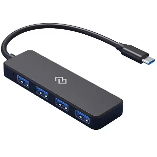 USB-разветвитель Digma DHUB-4USB-C-2.0, USB-C, USB 2.0 4порта, USB