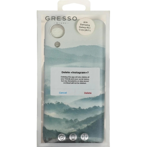 Чехол (клип-кейс) Gresso Meridian, для Samsung Galaxy A03 Core, зеленый gr17aaae8934
