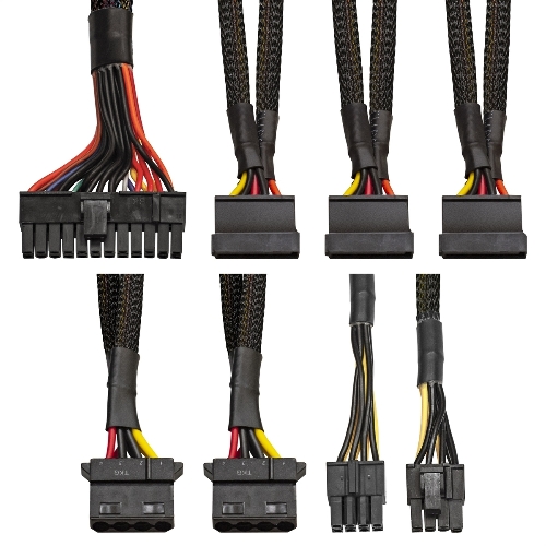 Компьютерный корпус Minitower ExeGate mEVO-7807-NPX500 (mATX, БП 500NPX 12см, 1хUSB+1хUSB 3.0, черный 1x12см с RGb подсветкой)