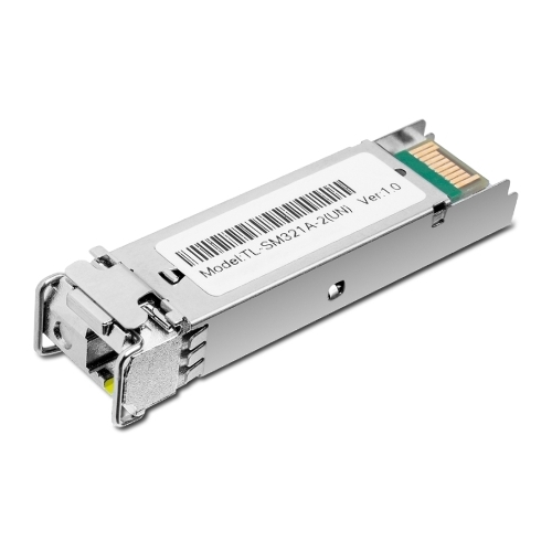 Модуль SFP TP-Link 1000Base-BX WDM Bi-Directional SFP module, TX: 1550 nm and RX: 1310 nm, 1 LC Simplex port, up to 2 km transmission distance in 9/125 m SMF (Single-Mode Fiber), Supports Digital Diagnostic Monitoring (DDM).