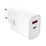 Сетевое зарядное устройство MORE CHOICE NC82a 1USB+1Type-C 3.0A PD 35W+QC3.0 для Type-C Type-C, белый