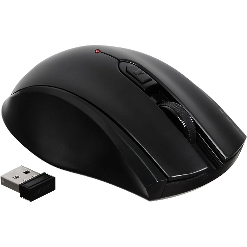 Мышь беспроводная Acer OMR030 черный, 1600 dpi, радиоканал, USB, кнопки - 4