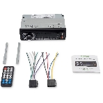 Автомагнитола Digma MCP-227B, 1 DIN, Bluetooth, USB Type-A, AUX, пульт ДУ