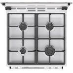 Плита газовая Gorenje GG6A11WF белый, конфорок 4 газовых, духовка 72 л, 60 см x 85 см x 60 см