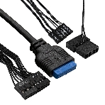 Компьютерный корпус Minitower ExeGate mEVO-7807-NPX500 (mATX, БП 500NPX 12см, 1хUSB+1хUSB 3.0, черный 1x12см с RGb подсветкой)