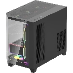Компьютерный корпус AeroCool/Formula Crystal Z6M Floe черный без БП mATX 4x120мм 2xUSB3.0 audio bott PSU