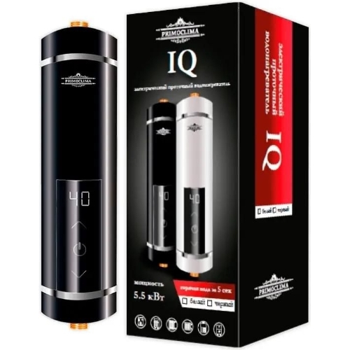Электрический проточный водонагреватель PrimoClima IQ 5.5 кВт, черный