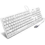 Клавиатура SVEN KB-S300 проводная, USB Type-A, белый