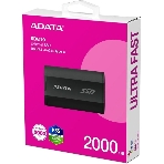 Внешний SSD ADATA SD810, 2TB, USB 3.2 Gen 2x2 Type-C, R/W 2000/2000, черный