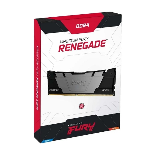 Оперативная память Kingston Fury Renegade, DDR4, 8GB (1x8GB), 3600MHz, CL16, DIMM, с радиатором, черный