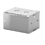 Шкаф телекоммуникационный настенный NEOMAX 6U (600х350), металлическая дверь, замок-ключ (3 шт), разборный, цвет серый (1 коробка) NCB-WM6U-6035MK3-100-GY