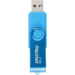 Флешка USB Smartbuy Twist Blue (SB064 Gb2TWB), 64Mb, USB 2.0, R/W 20/10, синий
