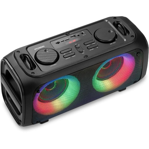 Колонка портативная Hyundai H-PS1030 черный/черный 40 Вт 2.0 BT 10м 3600mAh