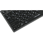 Клавиатура беспроводная A4Tech Fstyler FBX50C, USB, Bluetooth/Радиоканал, серый