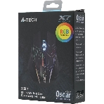 Мышь проводная A4Tech X87 черный, 2400 dpi, USB, кнопки - 8