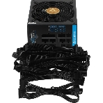 Блок питания Chieftec BDF-1000C, 1000Вт, 80 PLUS Bronze, 140мм, модульный, черный