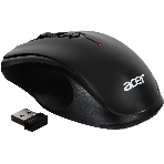 Мышь беспроводная Acer OMR030 черный, 1600 dpi, радиоканал, USB, кнопки - 4