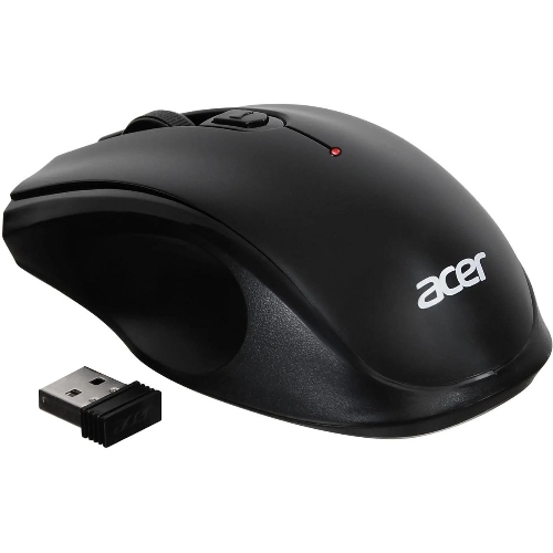 Мышь беспроводная Acer OMR030 черный, 1600 dpi, радиоканал, USB, кнопки - 4