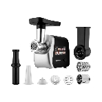 Мясорубка электрическая BRAYER BR1608 черный, 2000 Вт, 2.0 кг/мин, реверс, насадки - 8