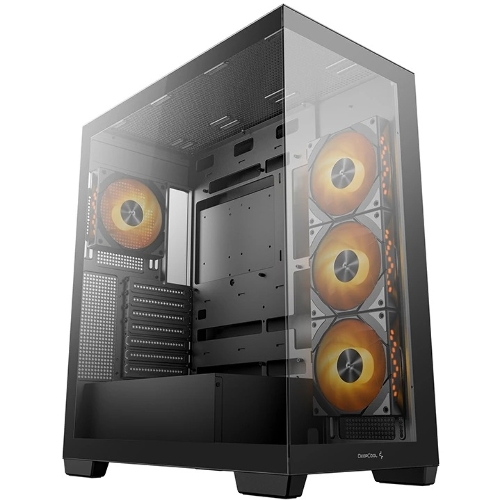 Компьютерный корпус Deepcool CG580 4F черный без БП ATX 6x120мм 3x140мм 2xUSB 3.0 audio bott PSU