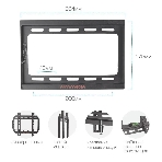 Кронштейн для LED/LCD TV ARM Media STEEL-5 черный, 15