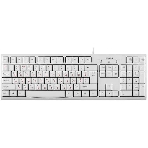 Клавиатура SVEN KB-S300 проводная, USB Type-A, белый
