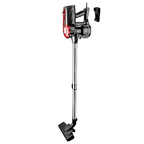 Пылесос вертикальный BRAYER BR4268 серый/красный, питание от сети, 185 Вт, уборка сухая, пылесборник 0,8 л