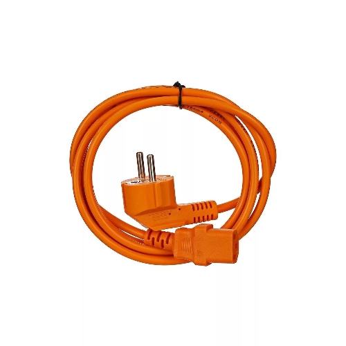 Кабель компьютер-розетка 220V (EURO) VDE 1,8 м 3G0,75мм2 VCOM CE021-O, оранжевый