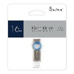 Флешка USB SmartBuy MC2 Metal Blue (SB016GbMC2), 16Gb, USB 2.0, R/W 25/15, синий/серебристый