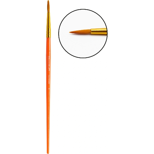 Набор кистей Silwerhof Color (набор 10шт) синтетика круглая №2,3/плоская №3,6,7,12/овальная №3,10