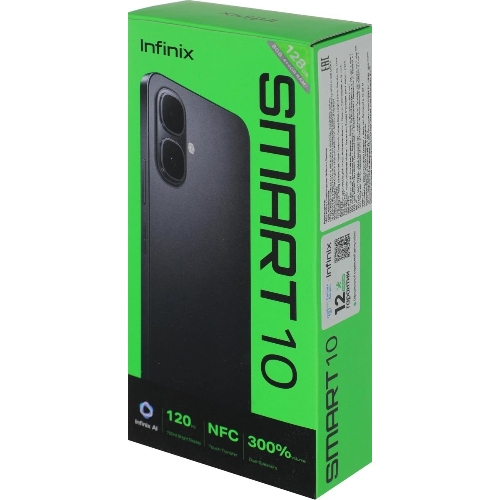 Смартфон Infinix SMART 10 X6725D 4/128Gb серебристый титан