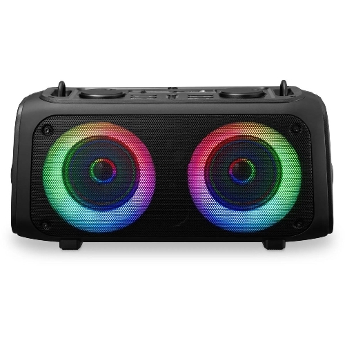 Колонка портативная Hyundai H-PS1030 черный/черный 40 Вт 2.0 BT 10м 3600mAh