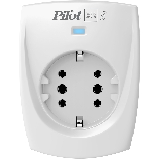 Сетевой фильтр ZIS PILOT BIT S, 1 розетка, 16А/3,5кВт, св.серый