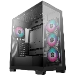 Компьютерный корпус Deepcool CG580 4F черный без БП ATX 6x120мм 3x140мм 2xUSB 3.0 audio bott PSU