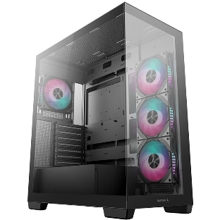 Компьютерный корпус Deepcool CG580 4F черный без БП ATX 6x120мм 3x140мм 2xUSB 3.0 audio bott PSU