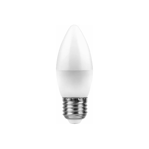 Лампа светодиодная Feron LB-97 7W 230V E27 4000K свеча