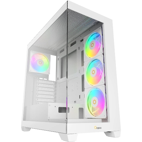 Компьютерный корпус Ocypus Gaммa C72 WH ARGB ATX/win/white/4 ARGB fans/no PSU/Tempered Glass
