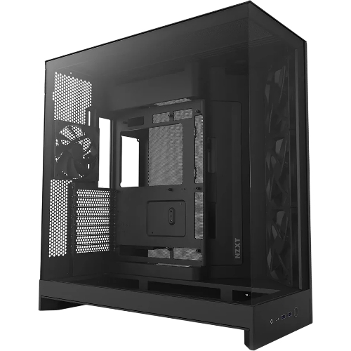 Компьютерный корпус без блока питания Case NZXT H9 Flow RGb (2025), Midi-Tower, TG, 3x140мм RGb + 1x120мм, 2xUSB-A 3.2 + 1xUSB-C 3.2, E-ATX, ATX, mATX, mITX черный