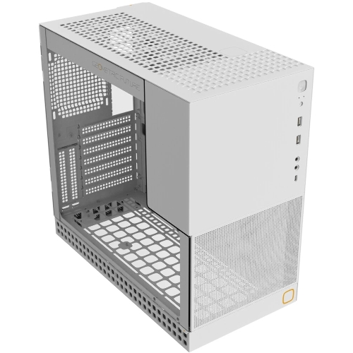 Компьютерный корпус без блока питания Geometric Future Model 4 King Arthur, Midi-Tower, TG, no fans, 2xUSB-A 3.0, 1xUSB 3.2 Type-C, E-ATX, ATX, mATX, mITX белый