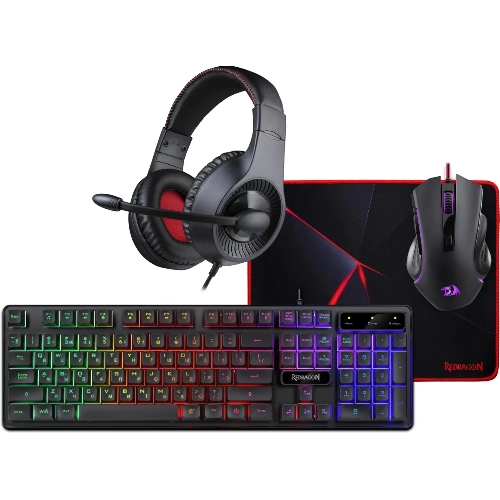 Комплект клавиатура+мышь Redragon S137 проводной, USB, чёрный