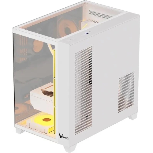 Компьютерный корпус Aerocool/Formula Crystal Z9 белый без БП ATX 7x120мм 2xUSB3.0 audio bott PSU