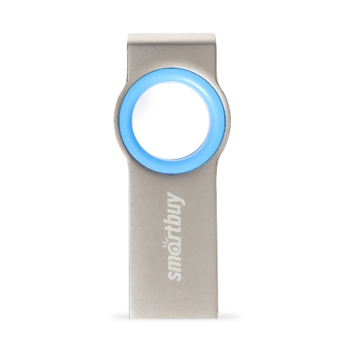 Флешка USB SmartBuy MC2 Metal Blue (SB016GbMC2), 16Gb, USB 2.0, R/W 25/15, синий/серебристый