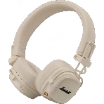 Беспроводные/проводные наушники Marshall Major V бежевый, накладные, Bluetooth + проводной, беспроводная зарядка, до 100 ч