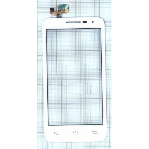 Сенсорное стекло (тачскрин) для Alcatel POP D5 5038D, белое