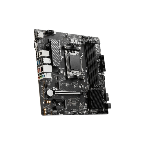 Материнская плата MSI PRO B650M-P, AM5, AMD B650, 4xDDR5, 4xSATA, 2xM.2, 1xPCI-E 4.0 x16, 2xPCI-E 4.0 x1, 1xHDMI, 1xDP, 1xVGA, 1x2.5Gb LAN, 2xUSB 3.2 Gen 1, 2xUSB 3.2 Gen 2, 3x3.5 мм, 7.1, Micro-ATX