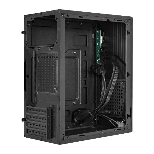 Компьютерный корпус Minitower ExeGate BAA-303MU-AAA350 (mATX, БП AAA350 с вент. 8см, 2*USB+1*USB 3.0, HD Audio, черный)