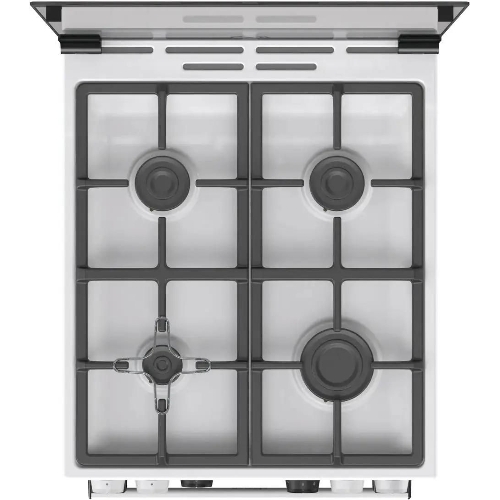Плита Газовая Gorenje GGI5C22WF, газовая духовка, стеклянная крышка, чугун, белый