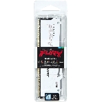 Оперативная память Kingston Fury Beast, DDR5, 16Gb (1x16GB), 5200MHz, CL40, DIMM, с радиатором, RGB, белый