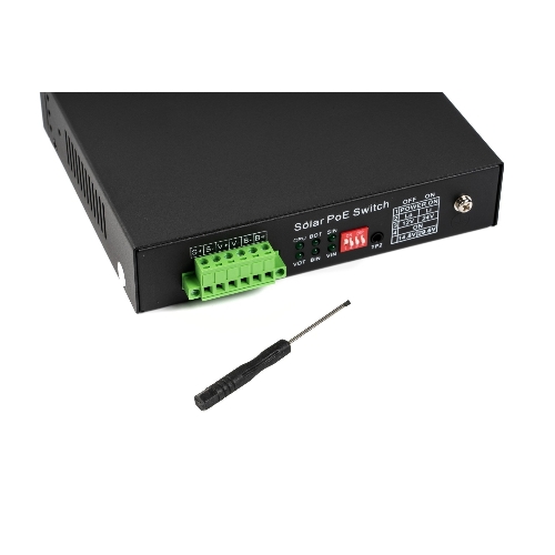 Коммутатор бесперебойный SKAT PoE-5E-1S UPS POE 120Вт порты: 5-Ethernet 1-Uplink